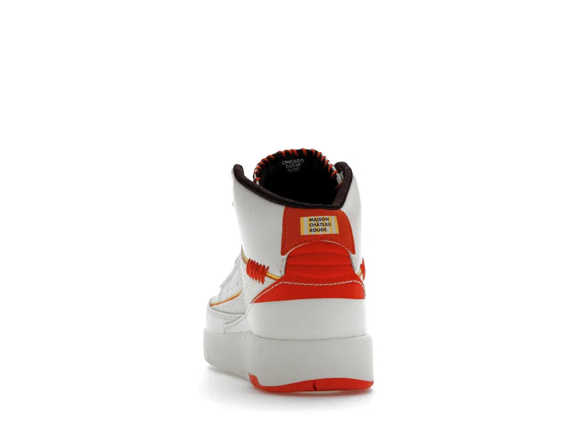 Детские кроссовки Lifestyle Jordan 2 Retro SP Jordan, Sail/Citron Pulse-Orange-Cinnamon — фото 4