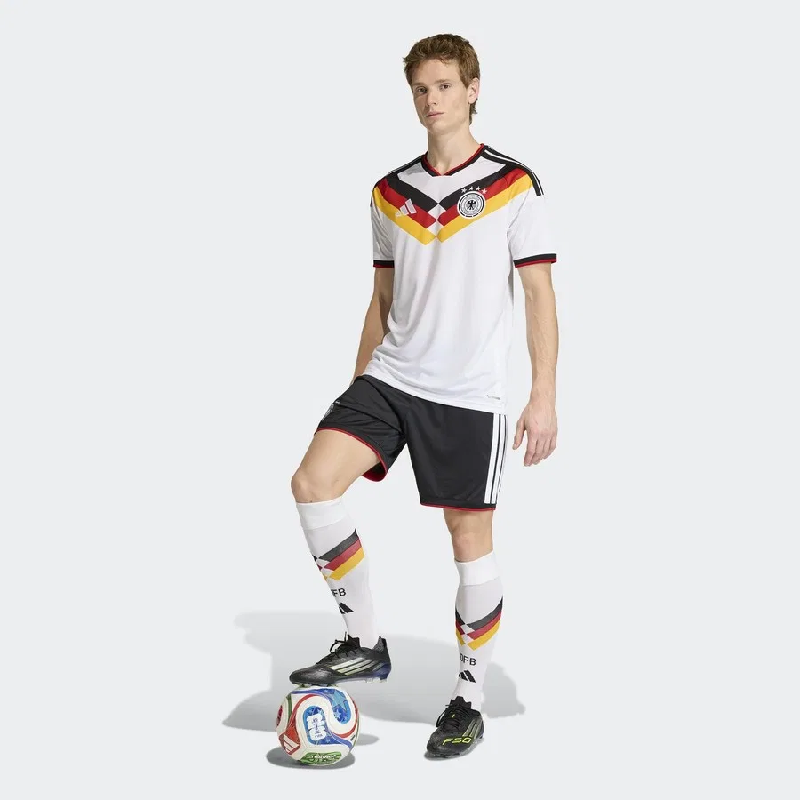 Футболка с длинным рукавом adidas Almanya 26 İç Saha, Белый — фото 4
