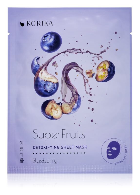 

Детоксифицирующая тканевая маска KORIKA SuperFruits