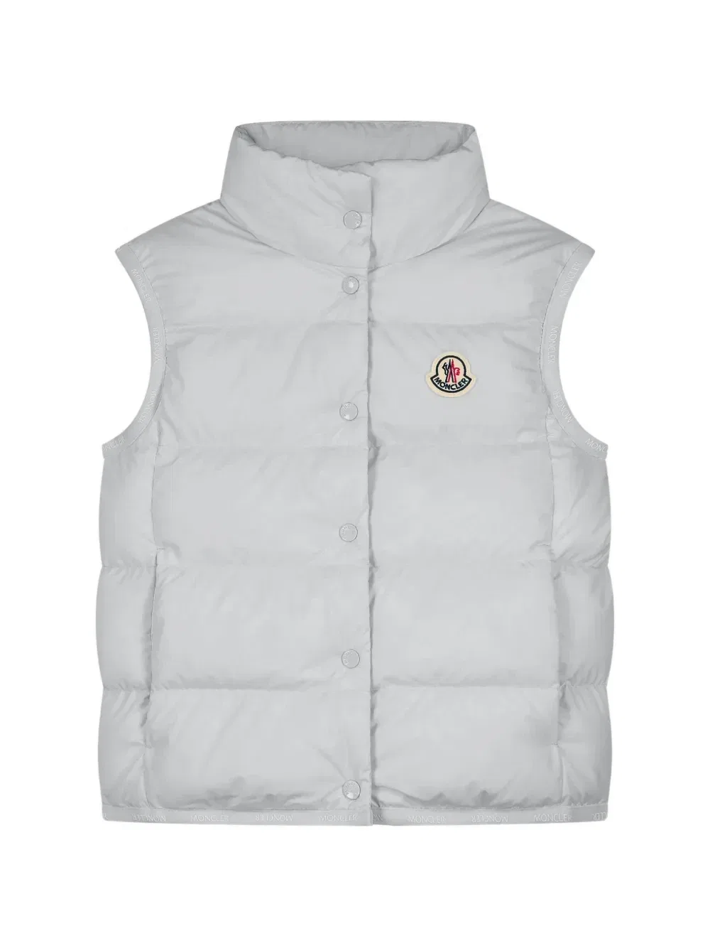 Стеганый жилет Badia с нашивкой-логотипом Moncler Enfant, синий