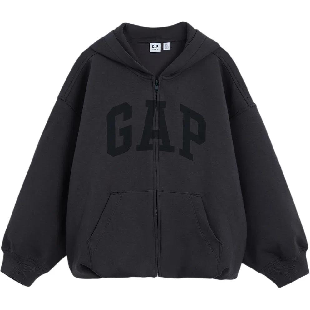 Детский свитшот с длинным рукавом GAP, Black Gray