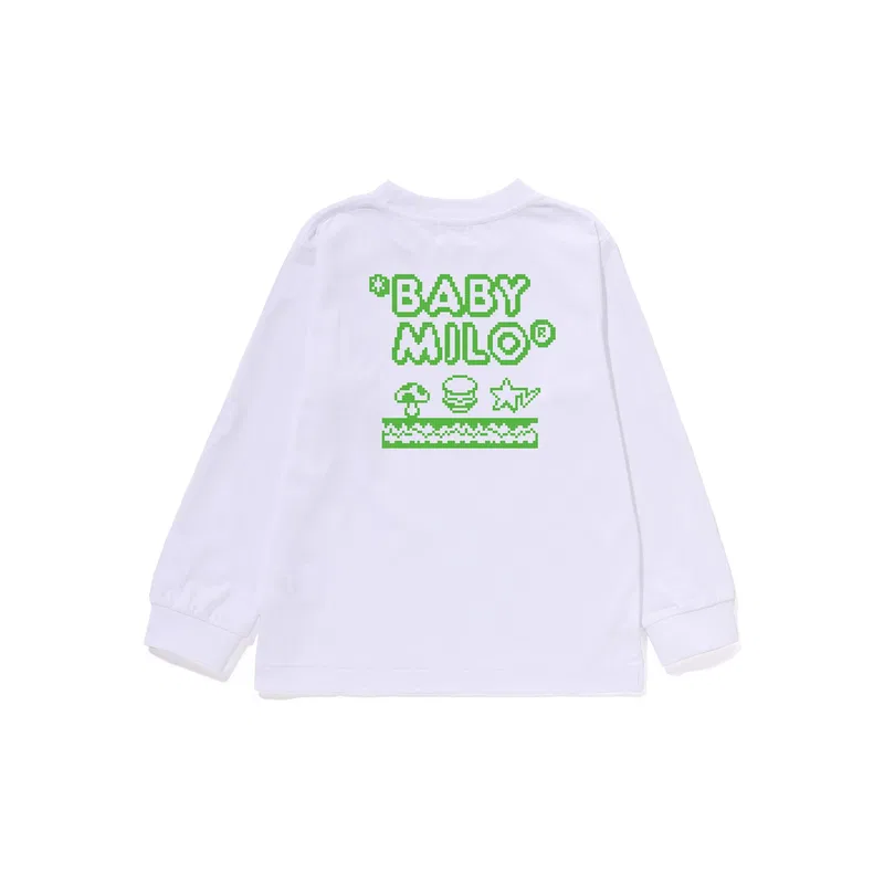 Детская футболка с круглым вырезом A BATHING APE, Blue BLX — фото 4