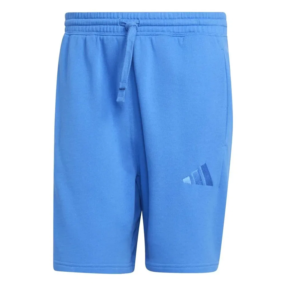 Шорты French Terry Adidas All SZN, синий — фото 3