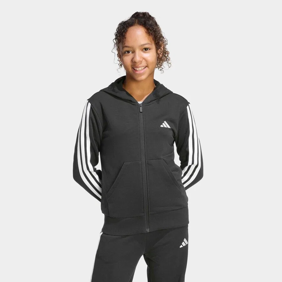 Спортивная толстовка на молнии ADIDAS SPORTSWEAR, черная — фото 3