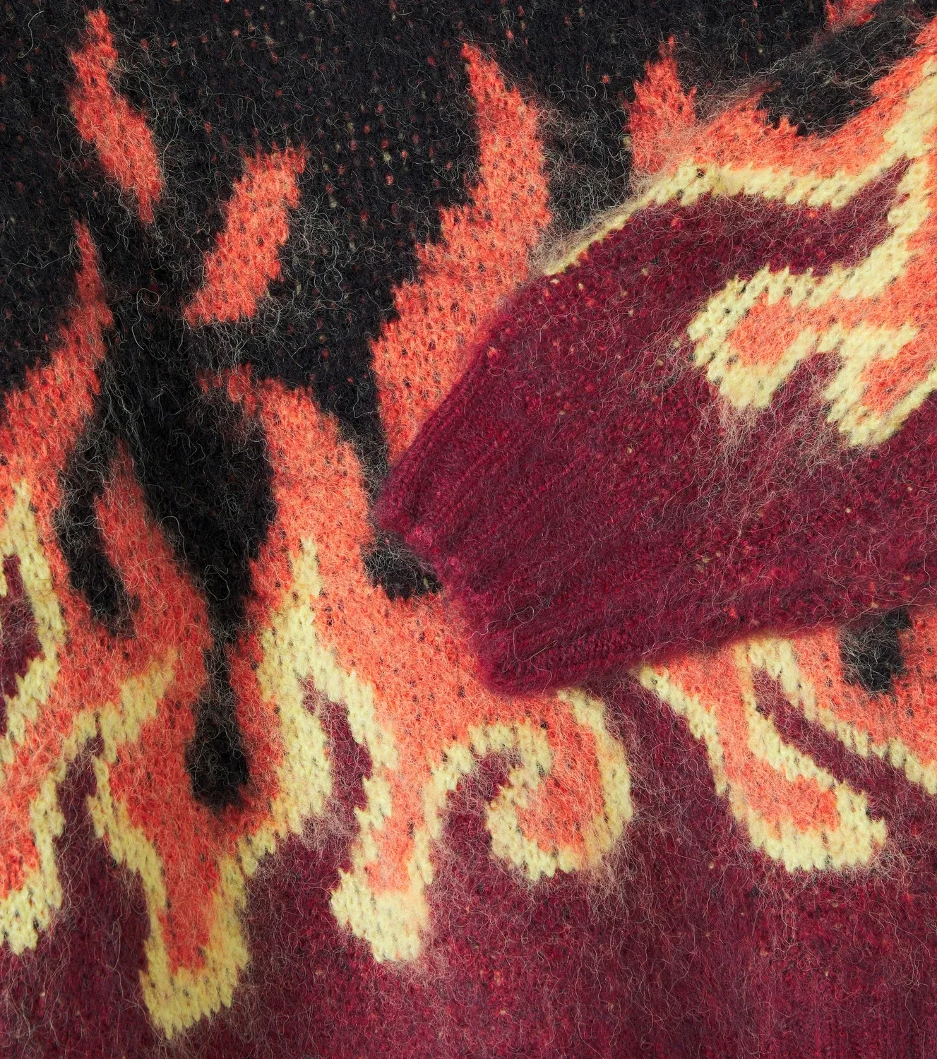 Свитшот с принтом Flames Molo, мультиколор — фото 3