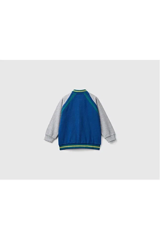 Детская куртка для мальчиков с принтом United Colors Of Benetton, Navy Blue — фото 2