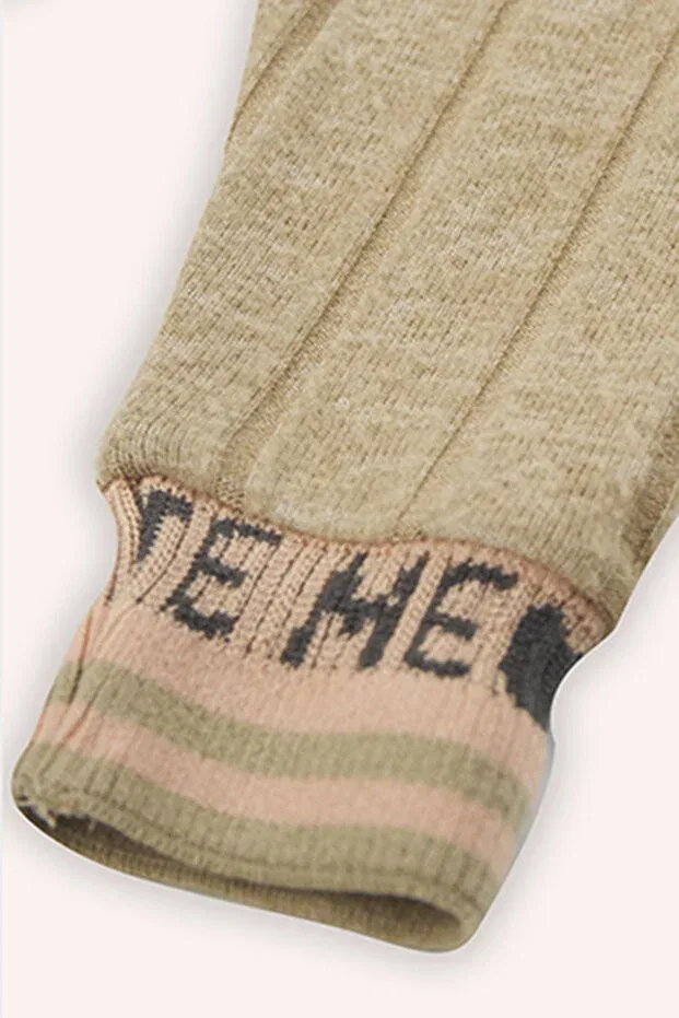 Детские леггинсы для девочек с узором Panço, Beige — фото 3