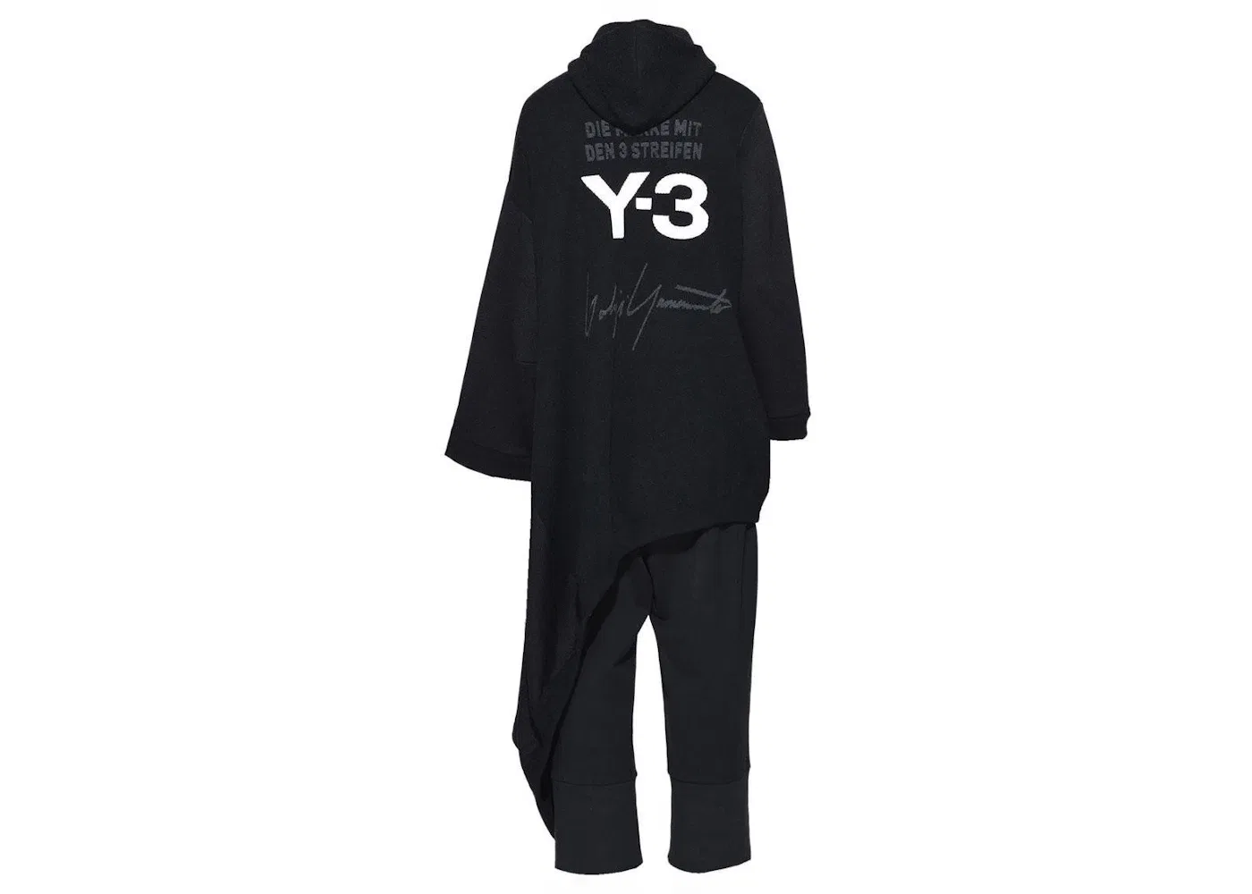 Женское трикотажное платье с капюшоном Adidas Y-3, Black