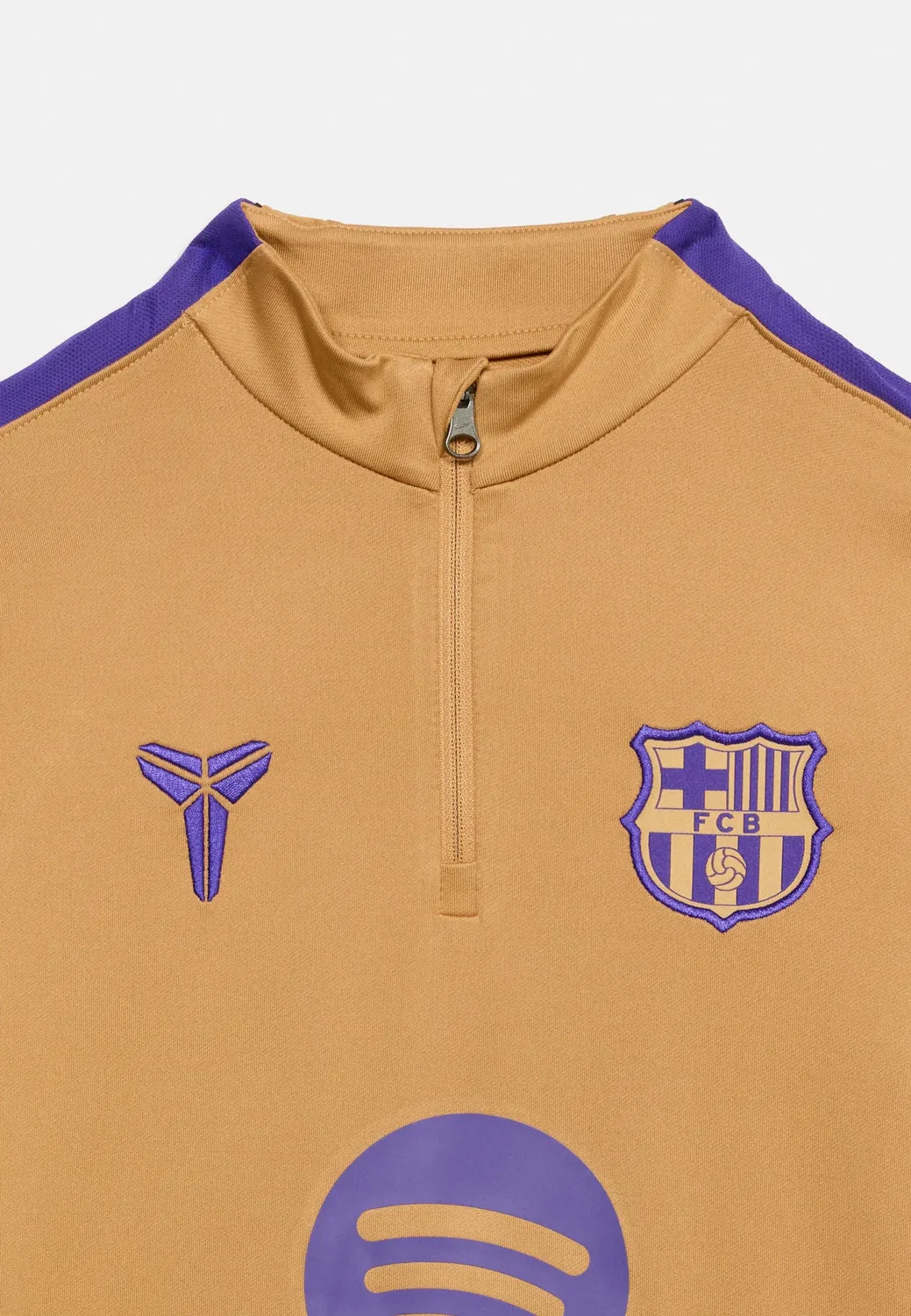 Футбольный клуб "Барселона" fcbstrike drill away унисекс - клубная одежда Nike Performance, Gold-Coloured/Field Purple — фото 4