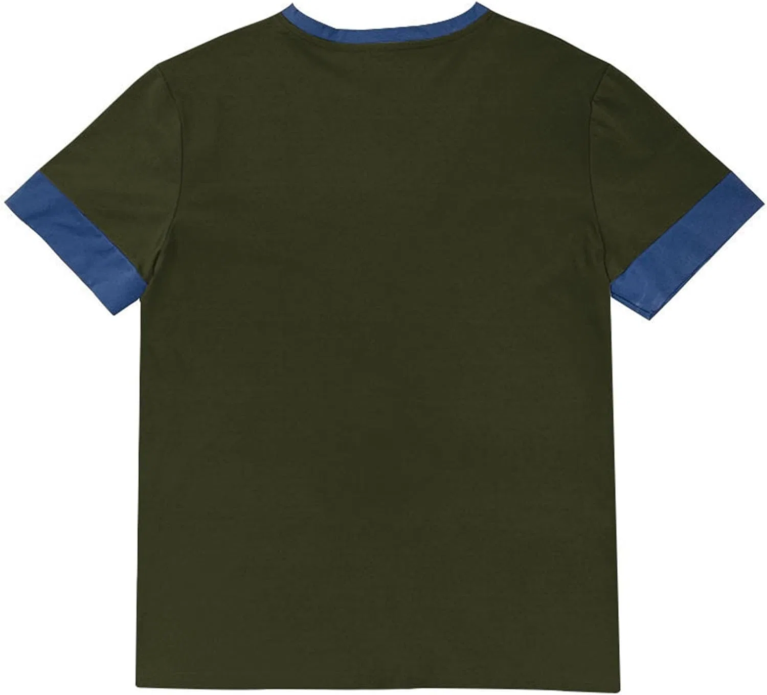 Мужская футболка с V-образным вырезом Henley, Army Green — фото 4