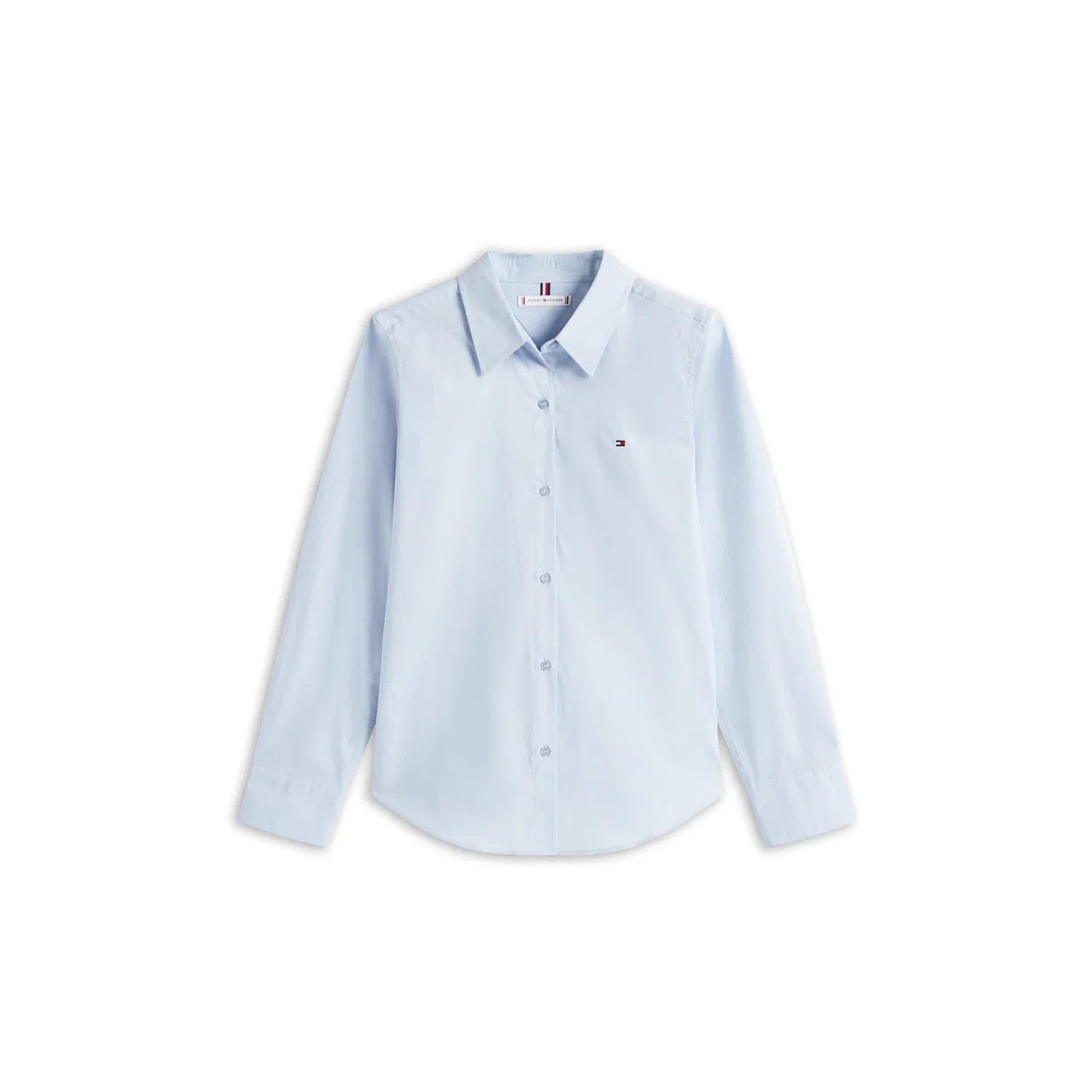 Женская хлопковая рубашка Tommy Hilfiger, Breezy Blue — фото 3