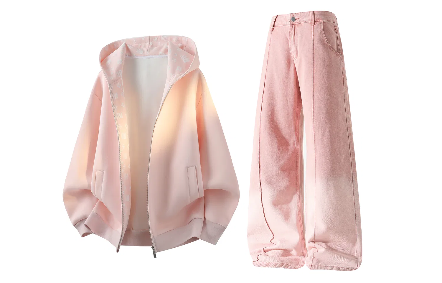 Детский спортивный комплект с капюшоном Pink Top+Pink Pants GWAF, Pink