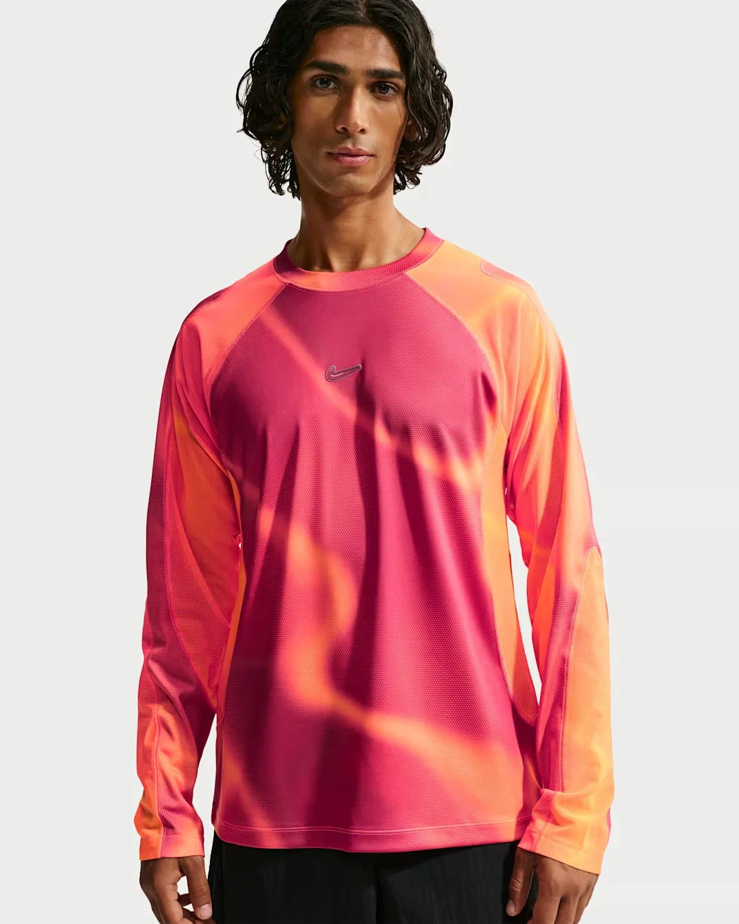 Мужская футболка с длинными рукавами Dri-FIT Gleam Nike Project F.R.O.G., Bright Crimson/Total Orange/Mystic Dates/Total Orange
