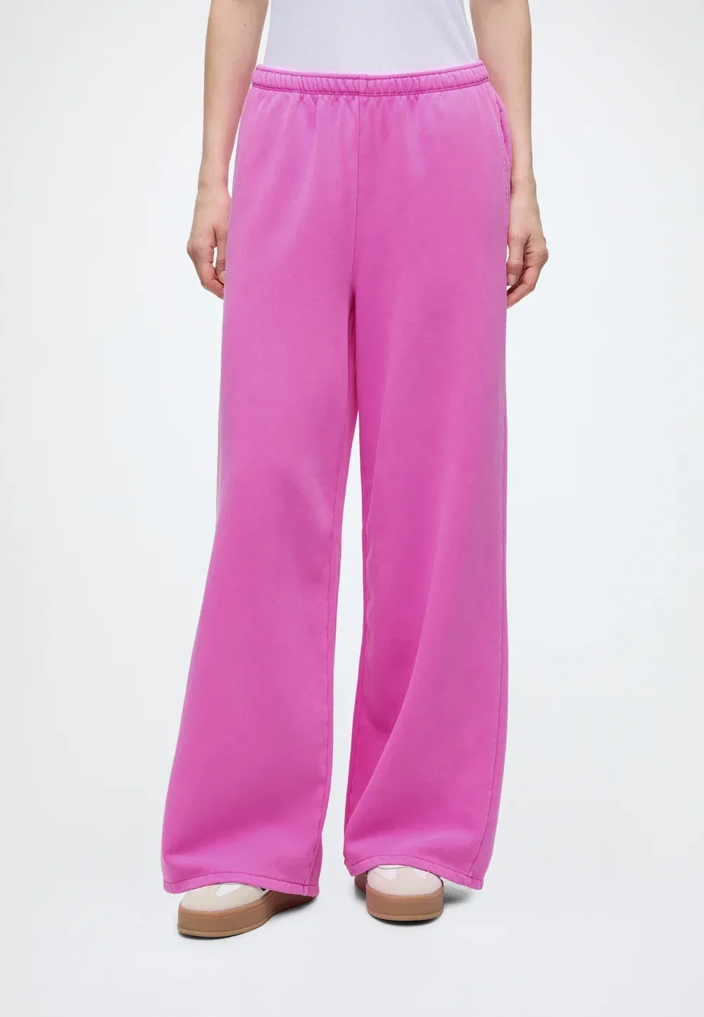 Свободные спортивные штаны с широкими штанинами - спортивные брюки Gap, Neon Pink Glow