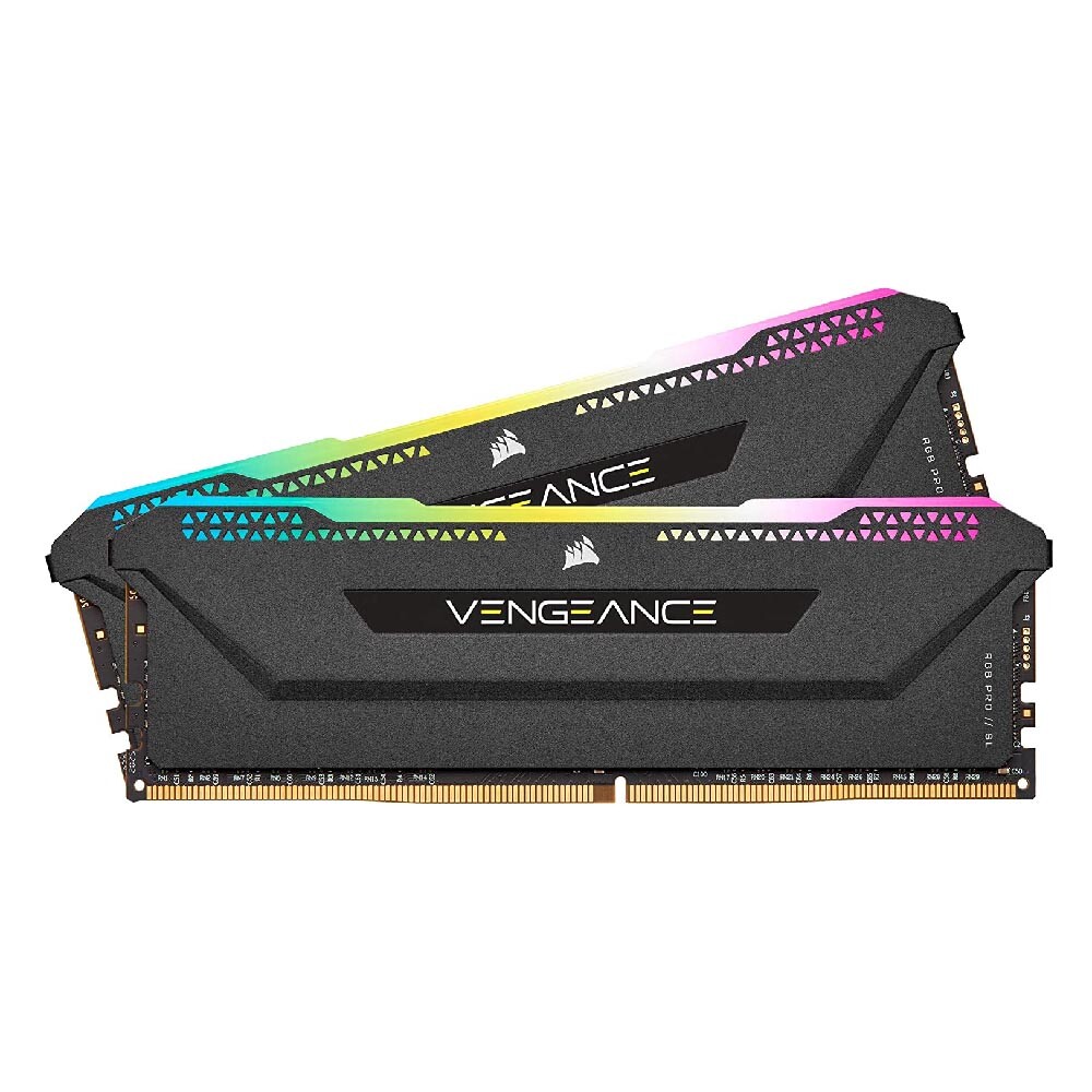 

Оперативная память Corsair Vengeance RGB Pro SL, 16 Гб DDR4 (2х8), 3600 МГц, CL18, CMH16GX4M2D3600C18, черный