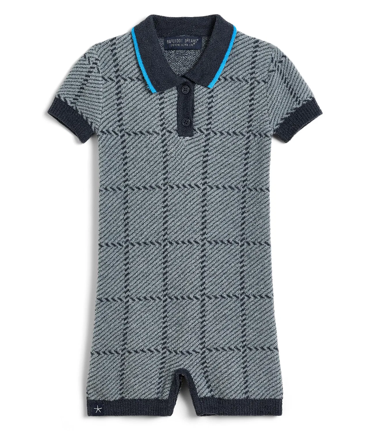 Комбинезон в клетку (для младенцев) Barefoot Dreams Kids, Indigo Multi