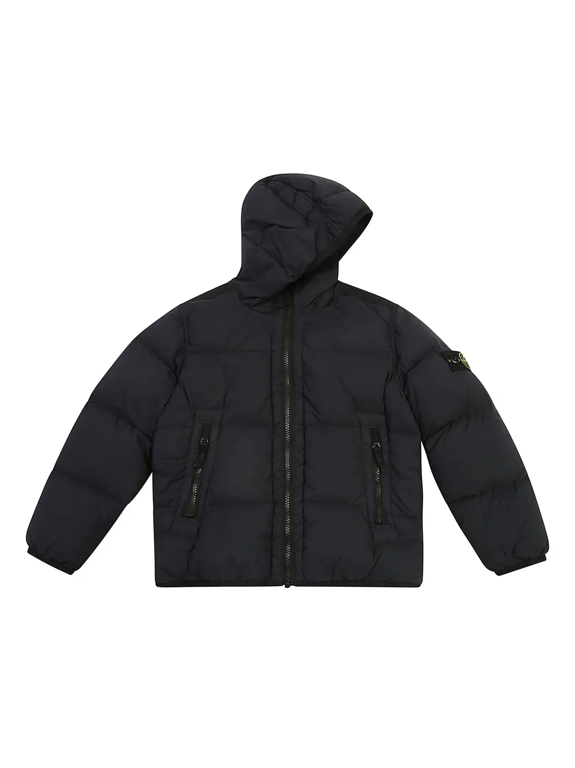 Stone Island Пуховик с капюшоном в полночном синем цвете