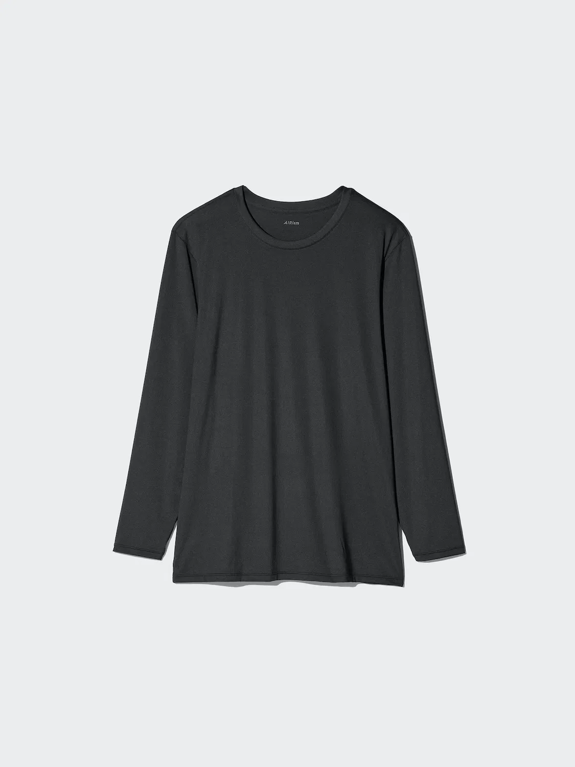 Футболка Uniqlo Airism, базовая, черный — фото 2