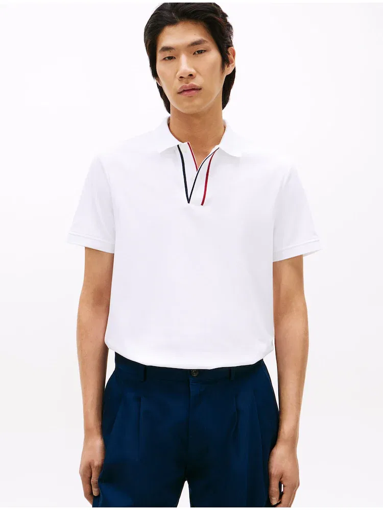 Футболка поло из интерлока, Regular Fit, TH Iconic TOMMY HILFIGER, White