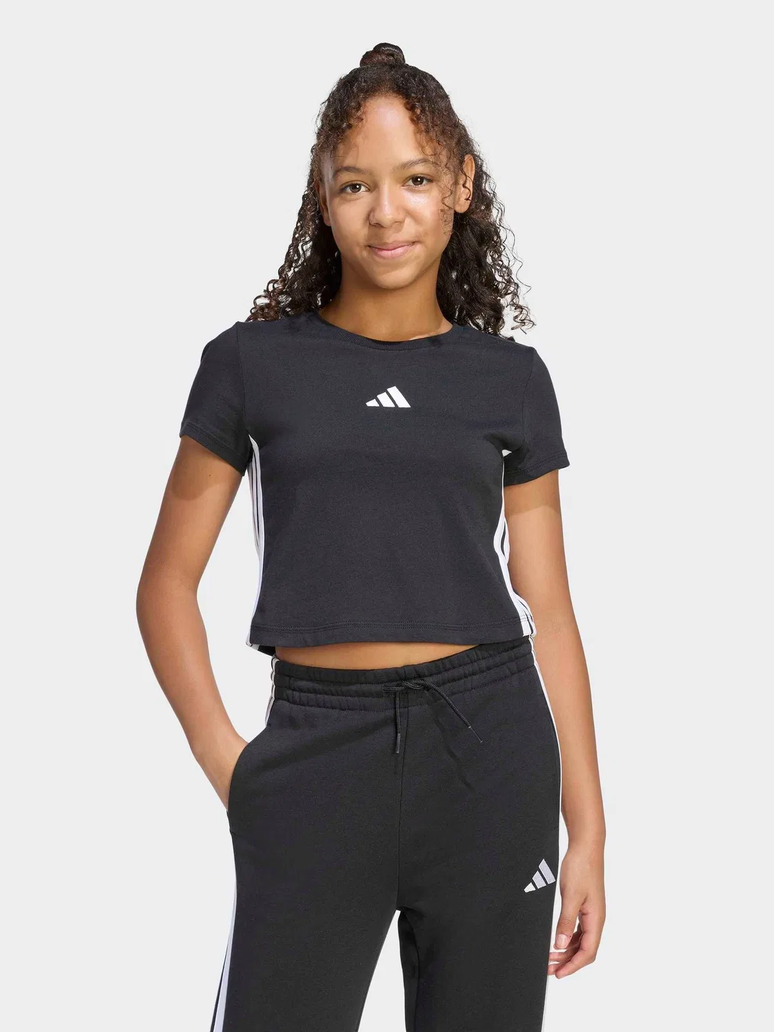 Футболка с 3 полосками Essentials adidas, черный
