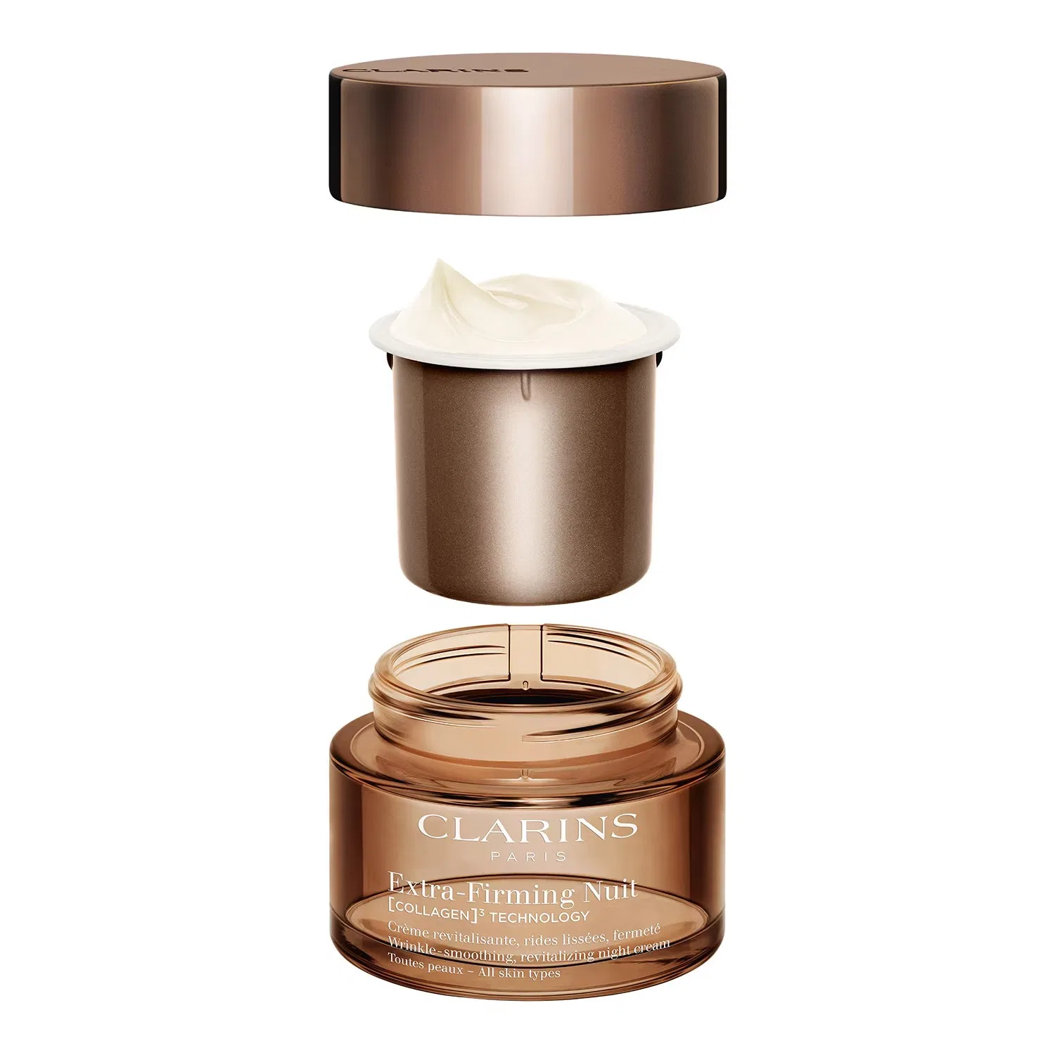 Ночной крем для лица с технологией [COLLAGEN]³ TECHNOLOGY, 50 мл, CLARINS — фото 3