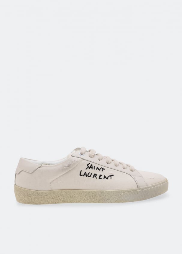 

Кроссовки SAINT LAURENT Court Classic sneakers, нейтральный