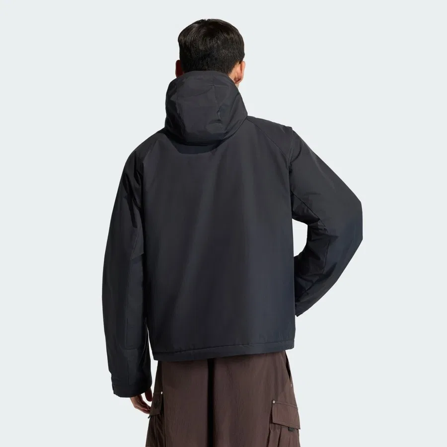 Мужская куртка утилити с капюшоном Premium Essentials Utility Jacket adidas, Черный — фото 2