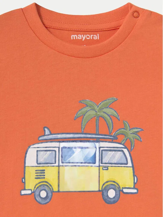 Футболка regular fit Mayoral, оранжевый — фото 4
