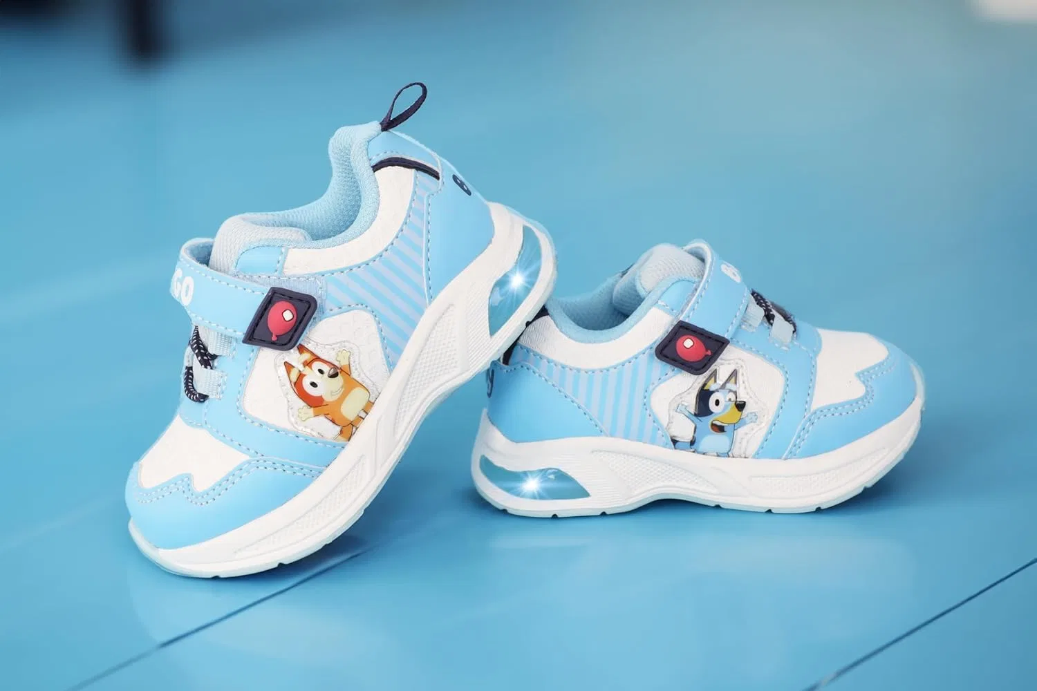 Детские кроссовки со светящейся подошвой Bluey, Baby Blue — фото 2