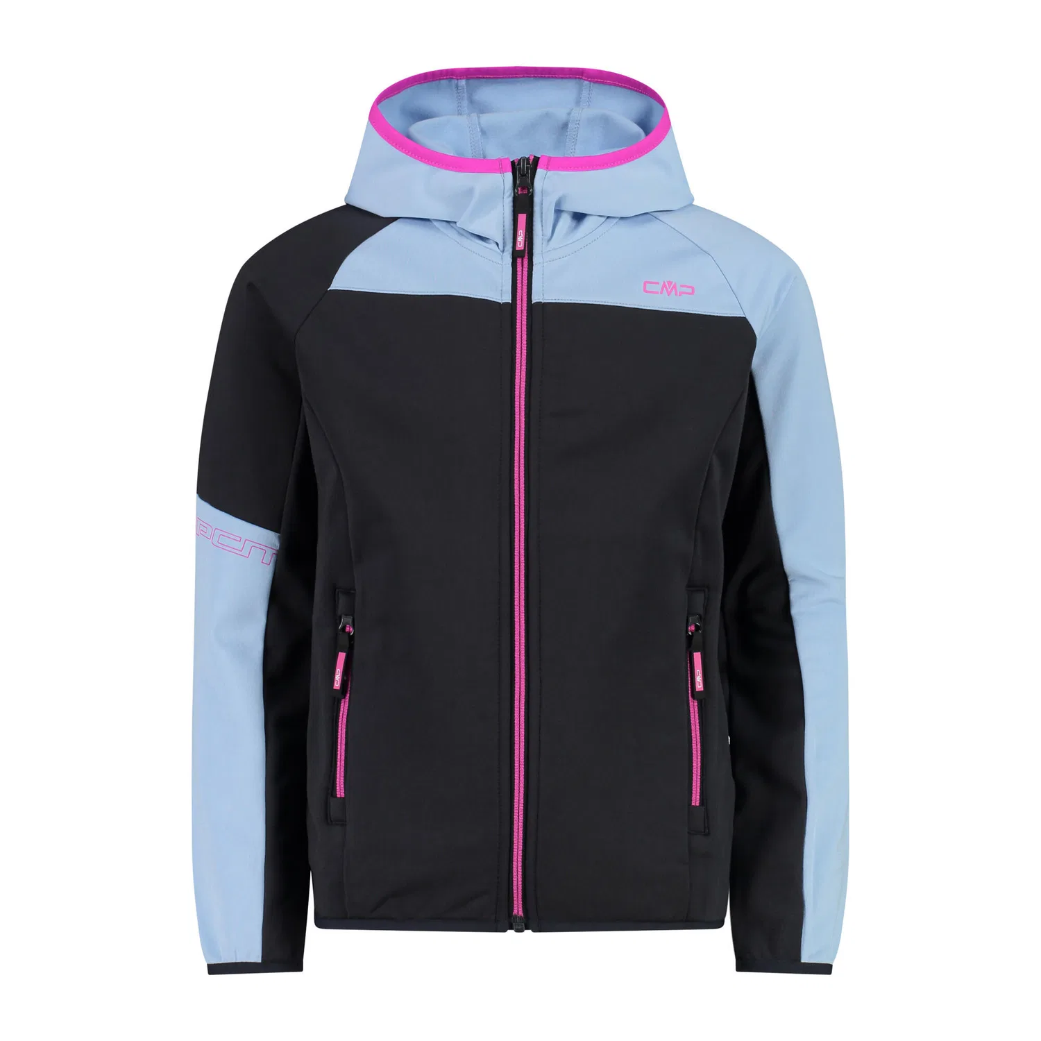 Детская флисовая куртка с капюшоном KID G JACKET FIX HOOD Cmp, Grau Dunkelgrau Kohlengrau