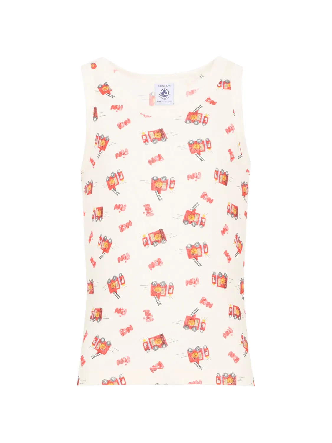 Комплект из топа и брюк с графичным принтом Petit Bateau, желтый — фото 3