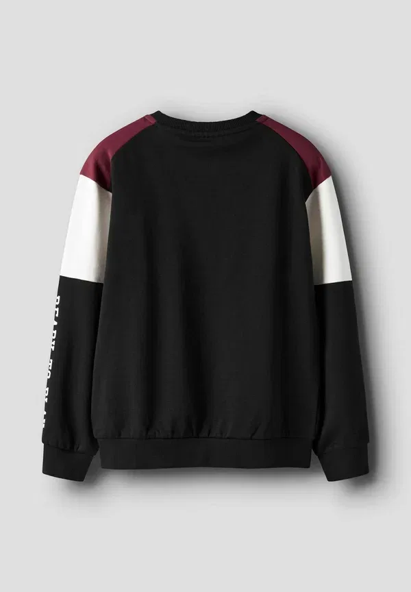 Худи хлопковое Sweat regular fit Name It black, черный — фото 3
