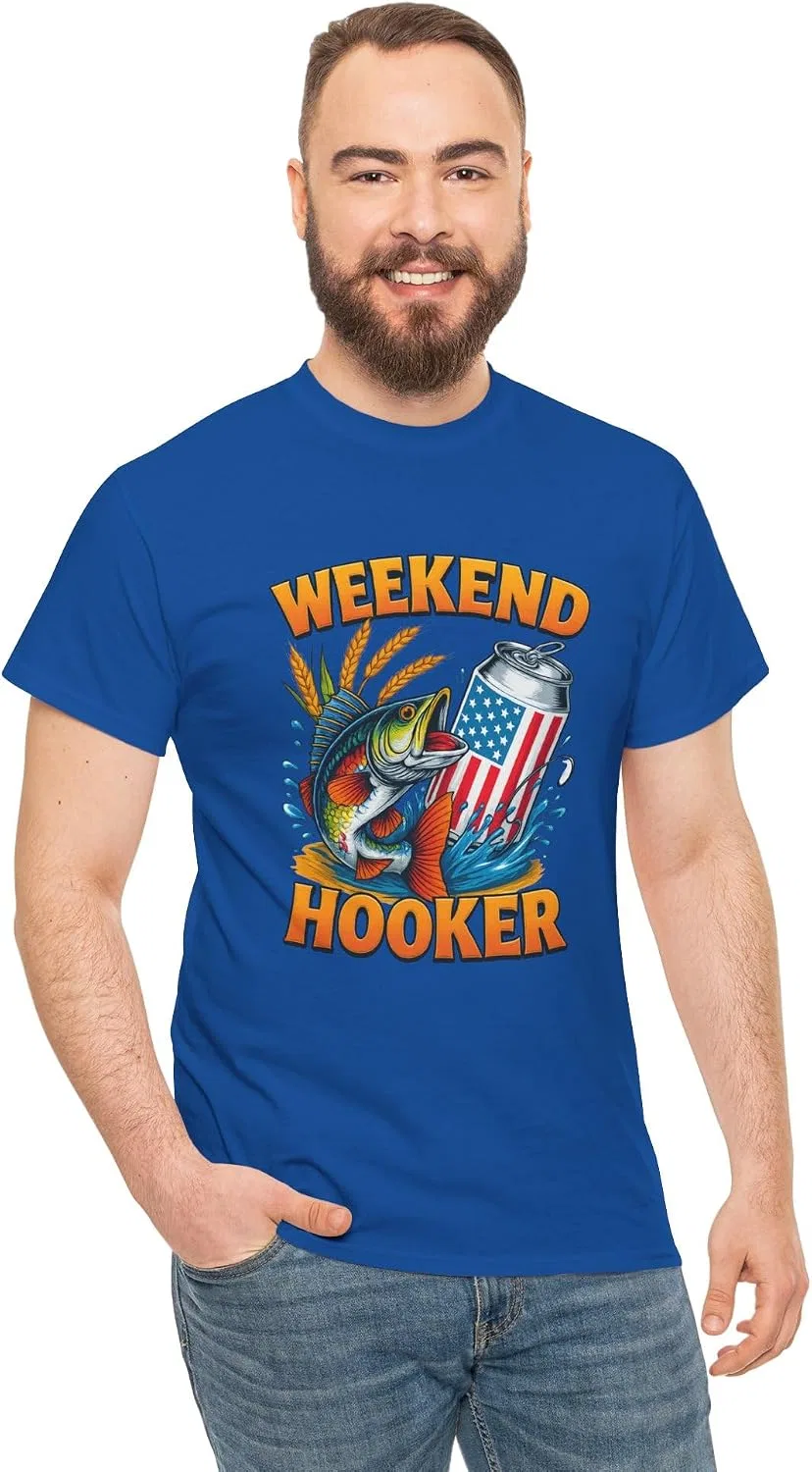 Мужская футболка с принтом Weekend Hooker, Royal — фото 4