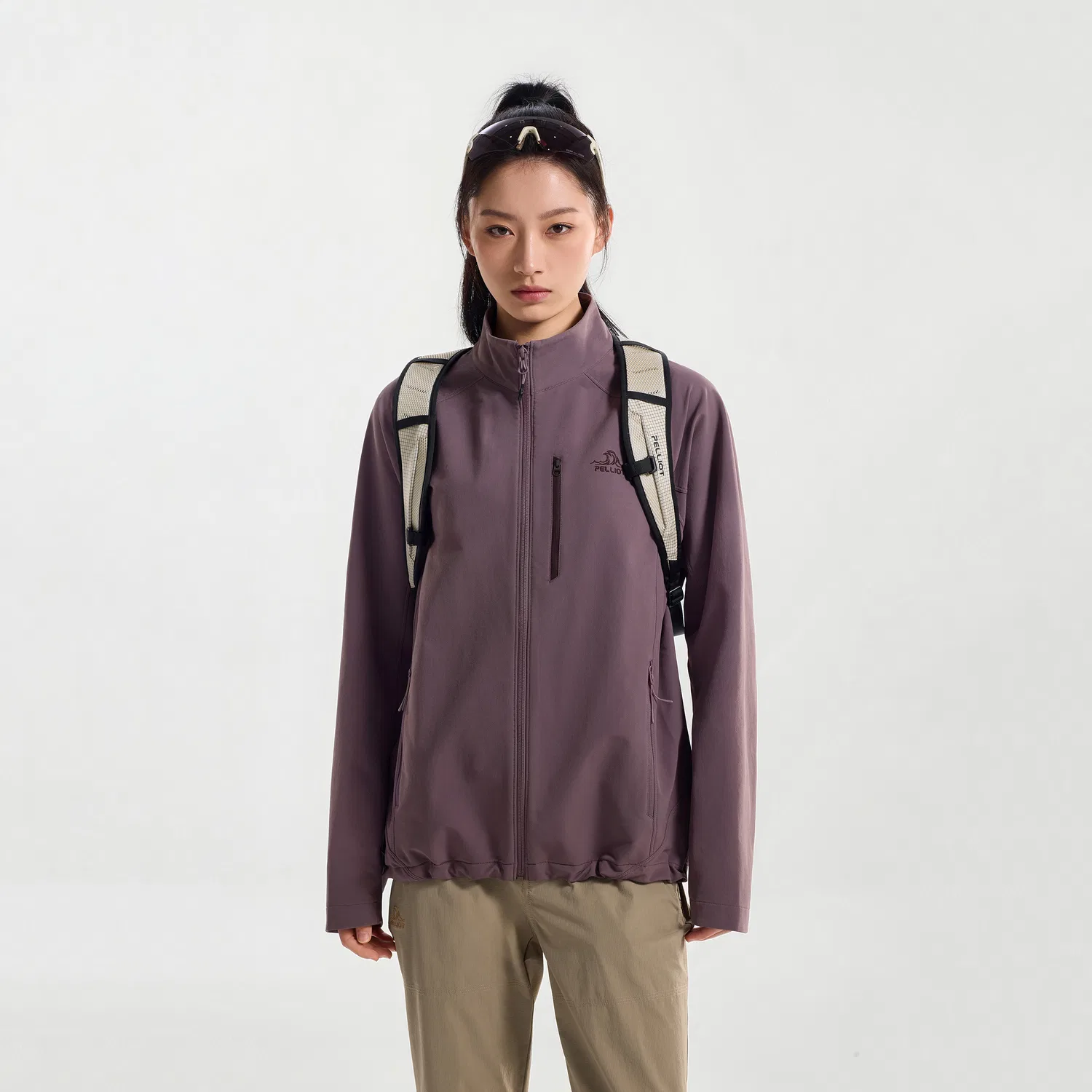 Детская софтшелл-куртка PELLIOT, Pine Smoke Purple — фото 3