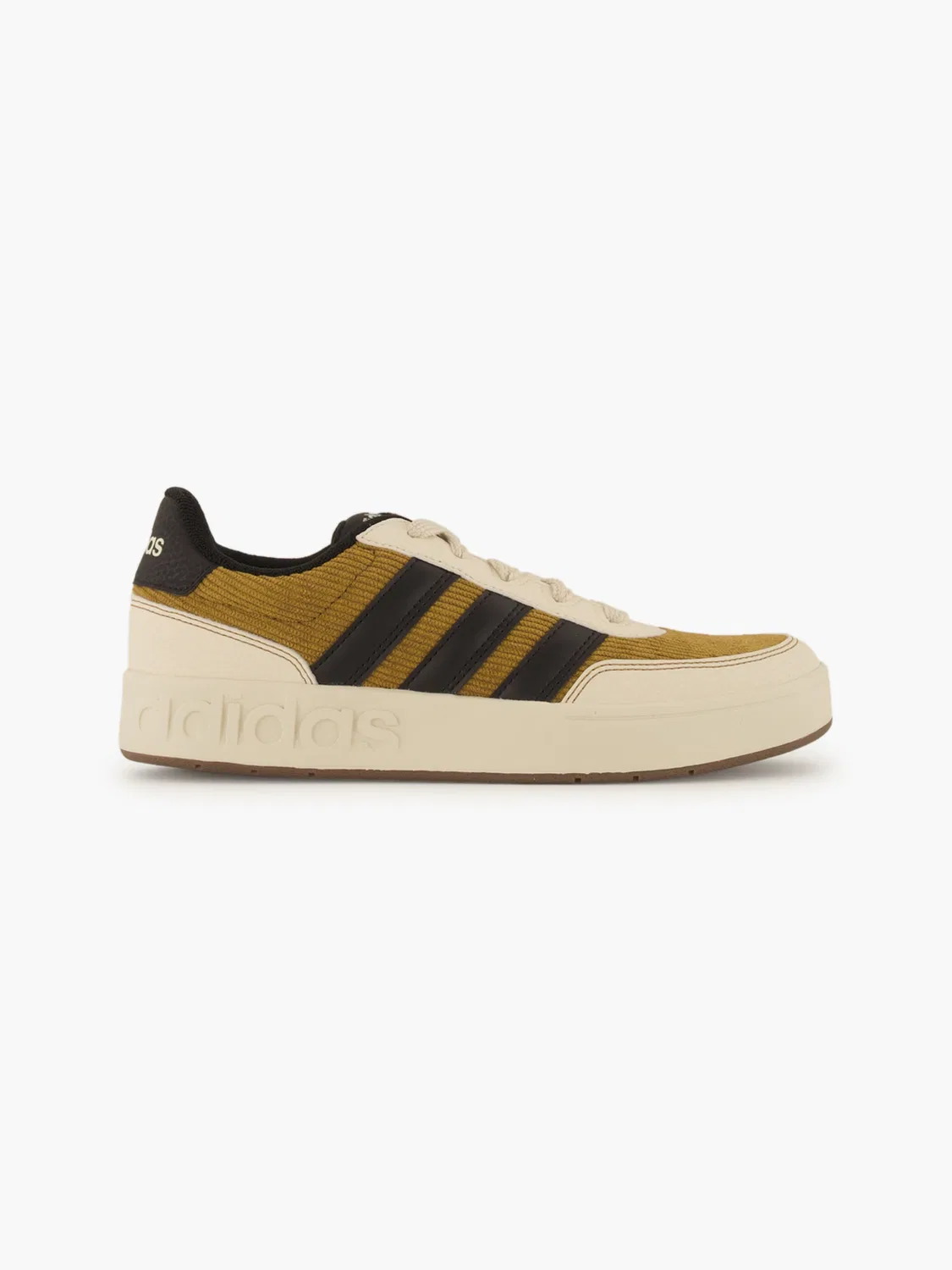 Детские кроссовки шнурованные Adidas Breakbase J, коричневый