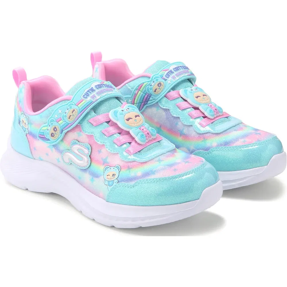 Детские яркие кроссовки Skechers, Turquoise Multi