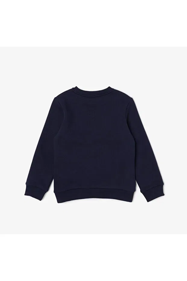 Детские свитшот для девочек с длинным рукавом Lacoste, 166-Bluest — фото 2