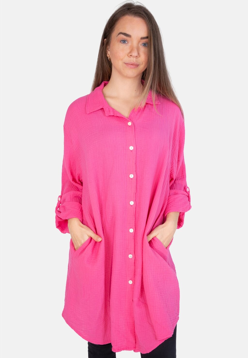 

Блузка-рубашка Jessy Oversized Seasons Of April, цвет pink