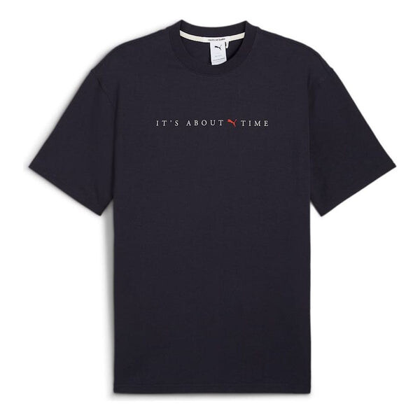 

Футболка mmq graphic t-shirt 'new navy' Puma, синий