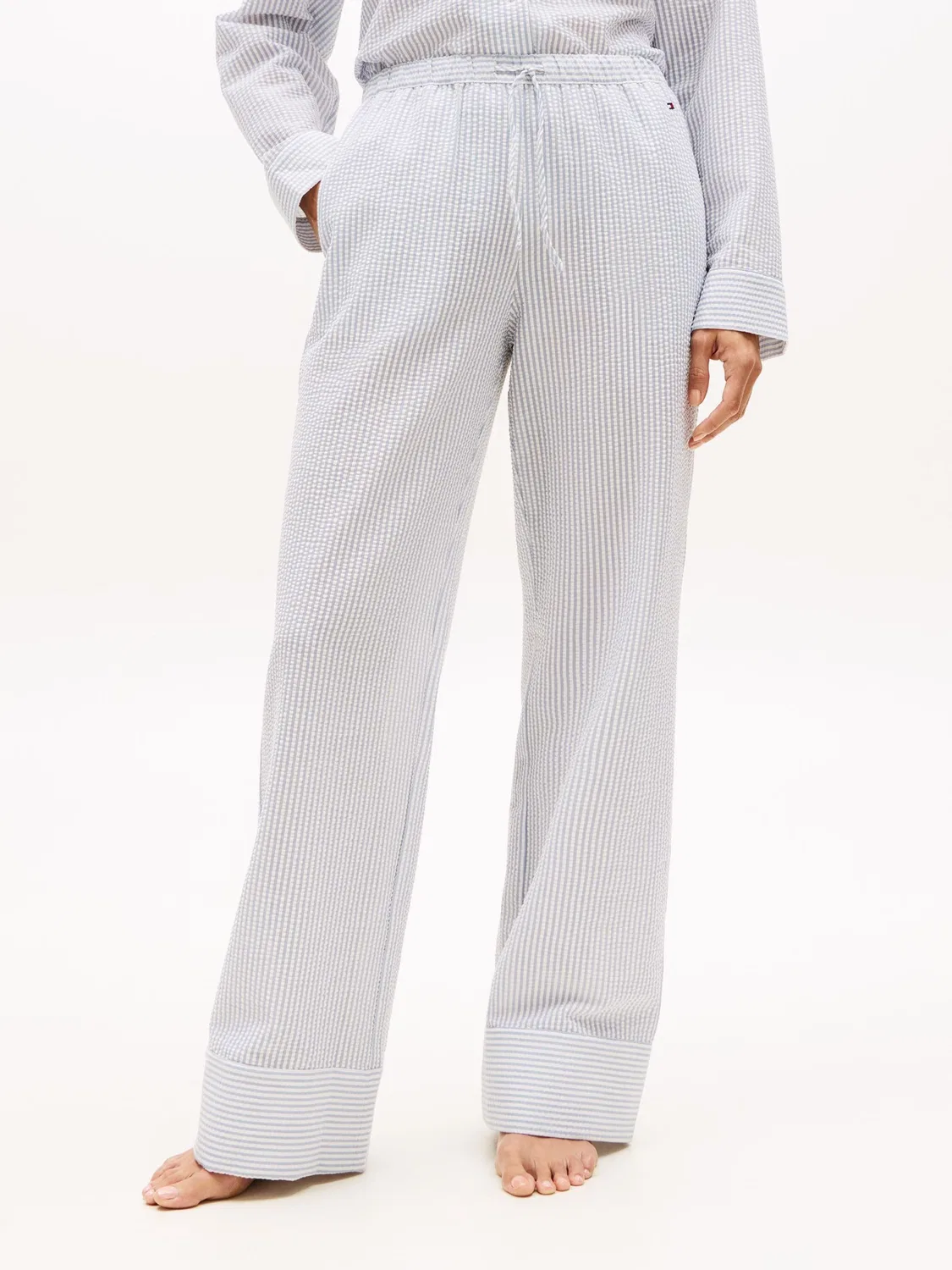 Пижамные брюки из серсакера Essential Seersucker Tommy Hilfiger, синий