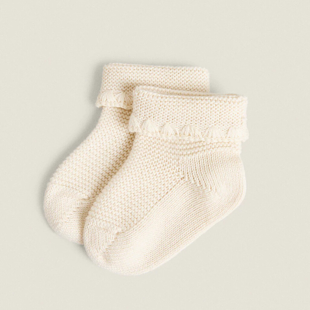 

Пинетки Zara Home Chunky Knit, кремовый