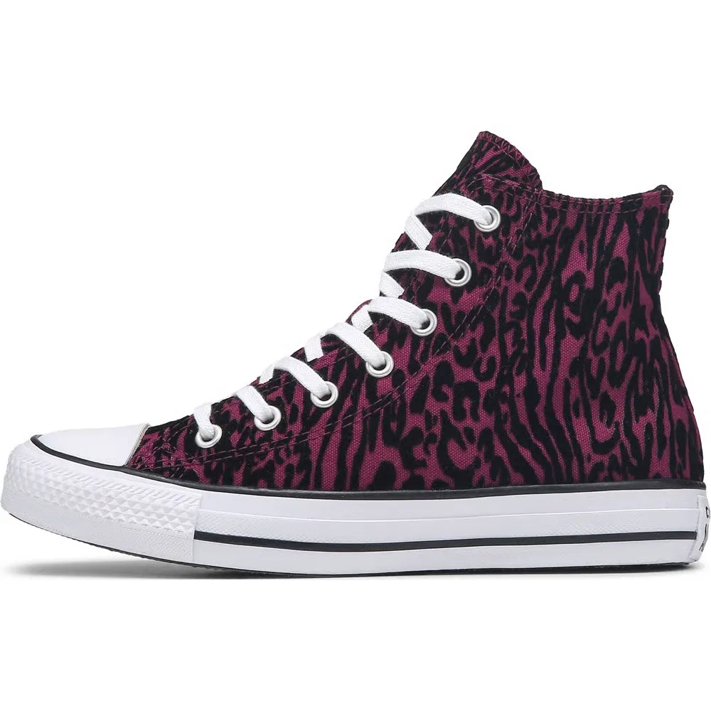 Детские кроссовки Chuck Taylor All Star High Top Converse, Purple Leopard — фото 3