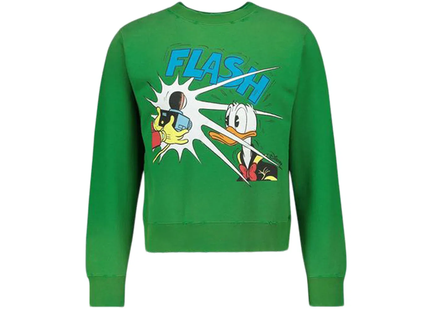 Мужской свитшот с принтом Gucci x Disney Donald Duck Sweatshirt Gucci, Green Multi