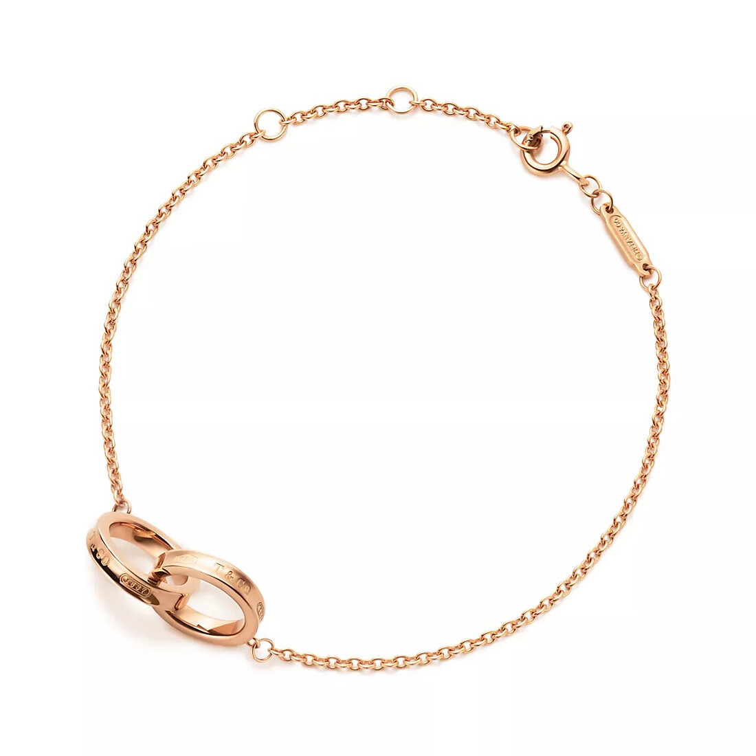 

Браслет Tiffany & Co. Tiffany 1837 Interlocking Circles Chain, розовое золото