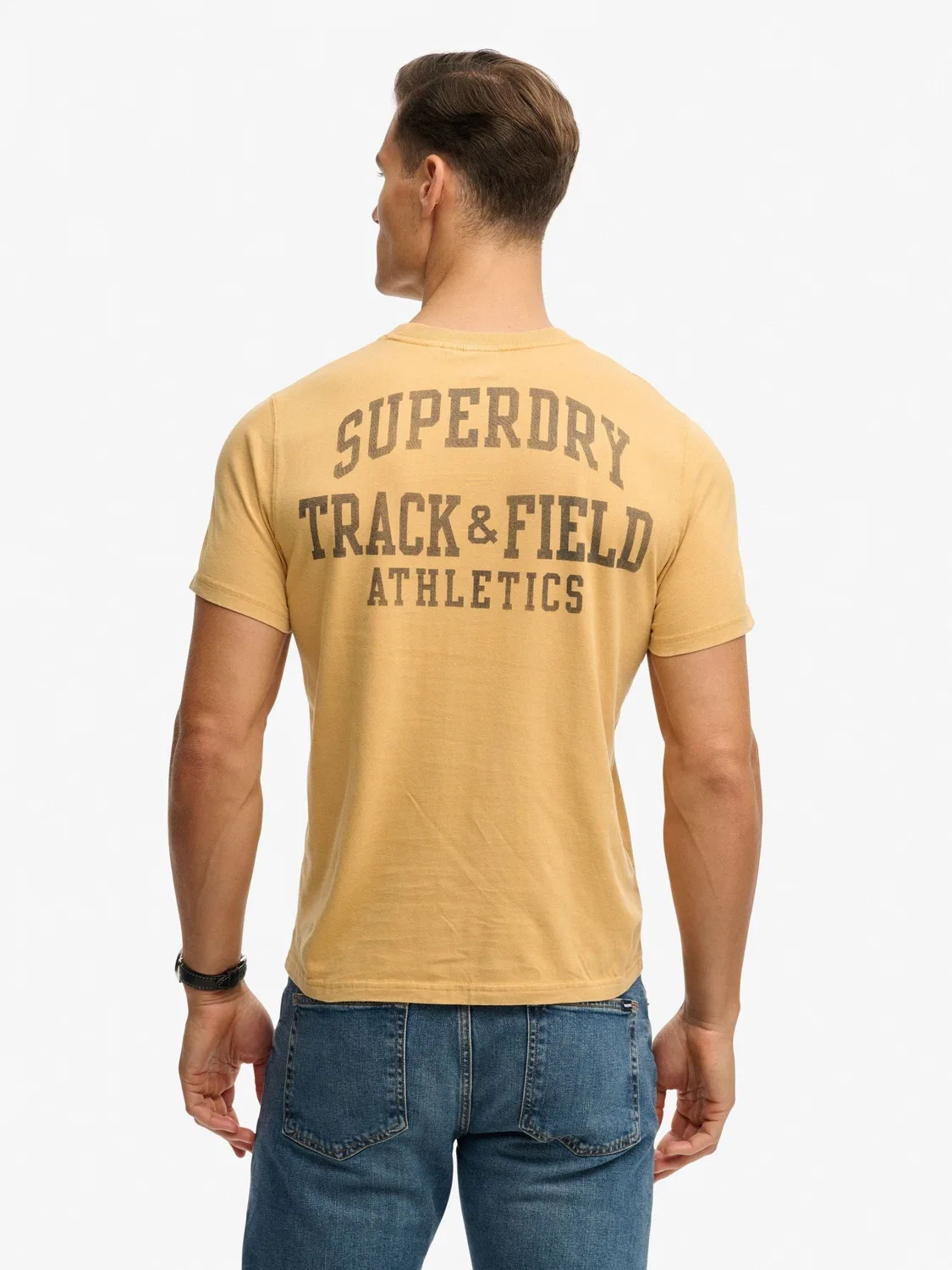 Футболка с нагрудным карманом Vintage Prep Relaxed Pocket Superdry, желтый — фото 3
