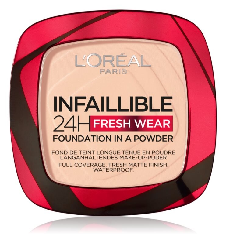 

Порошковая основа L’Oréal Paris Infaillible Fresh Wear 24h, оттенок 180 Rose Sand 9 г