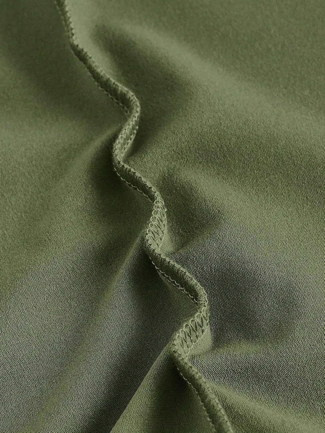 Женское кашемировое платье-комбинация с воланами, Army Green — фото 2