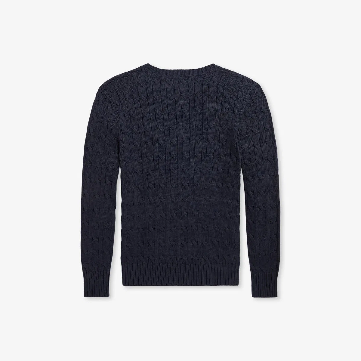 Детский хлопковый джемпер-поло с косами и изображением пони Polo Ralph Lauren, темно-синий — фото 3