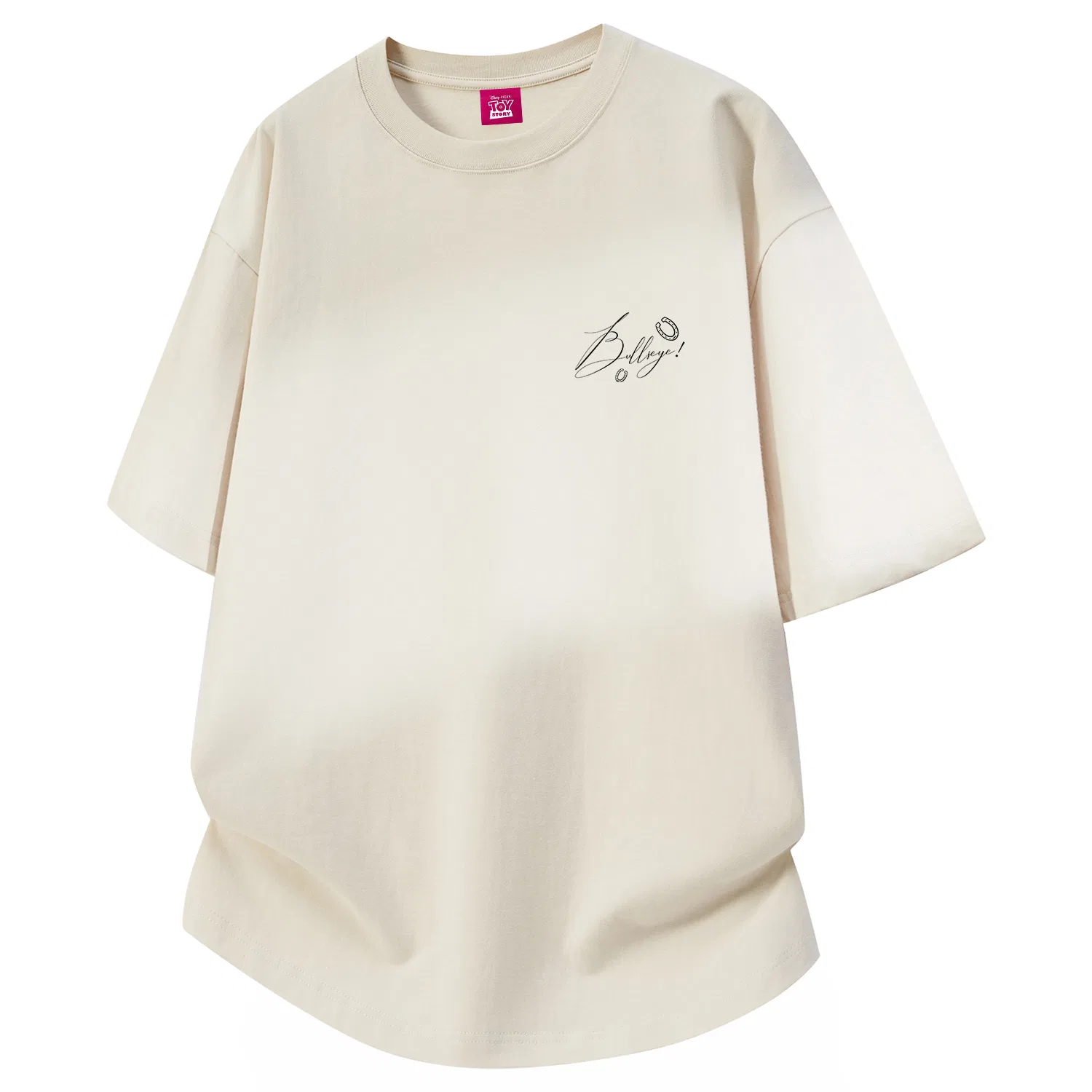 Детская футболка с принтом Disney Unisex Crew Neck Thin Straight Fit, Цвет Apricot