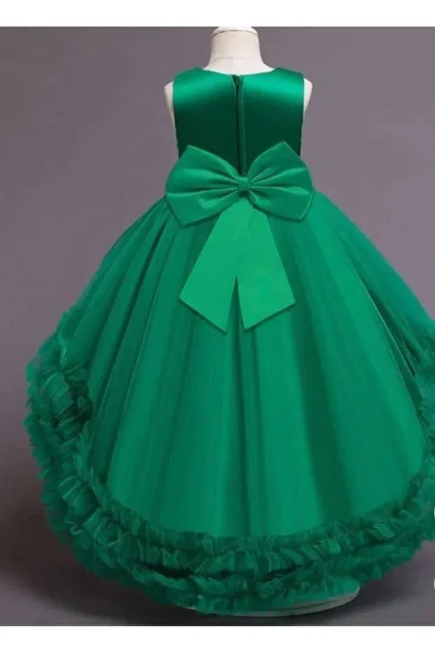 Детское платье для девочек без рукавов Child Evening Dress Peza, Green
